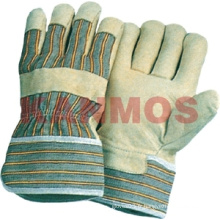 Les gants industriels de sécurité industrielle en cuir de grain de porc (22002)